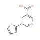 5-(Thien-2-yl)nicotinic acid (CAS 306934-96-3) - chemical structure image