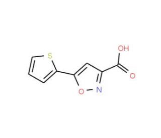 5-thien-2-ylisoxazole-3-carboxylic acid (CAS 763109-71-3) - chemical structure image