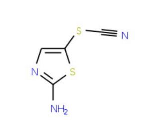 5-Thiocyanato-thiazol-2-ylamine (CAS 23056-10-2) - chemical structure image