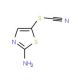 5-Thiocyanato-thiazol-2-ylamine (CAS 23056-10-2) - chemical structure image