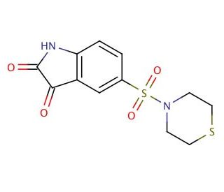 5-Thiomorpholinosulfonyl Isatin - chemical structure image