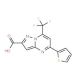 5-Thiophen-2-yl-7-trifluoromethyl-pyrazolo[1,5-a]-pyrimidine-2-carboxylic acid - chemical structure image