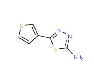 5-(thiophen-3-yl)-1,3,4-thiadiazol-2-amine - chemical structure image