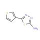 5-(thiophen-3-yl)-1,3,4-thiadiazol-2-amine - chemical structure image