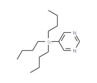 5-(Tributylstannyl)pyrimidine (CAS 144173-85-3) - chemical structure image