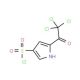 5-(trichloroacetyl)-1H-pyrrole-3-sulfonyl chloride (CAS 867330-05-0) - chemical structure image