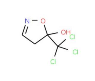 5-Trichloromethyl-4,5-dihydro-5-isoxazolol (CAS 34648-11-8) - chemical structure image