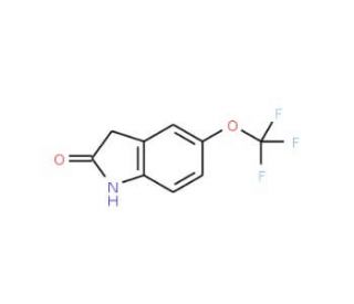 5-(Trifluoromethoxy)-1,3-dihydro-2H-indol-2-one (CAS 403853-48-5) - chemical structure image
