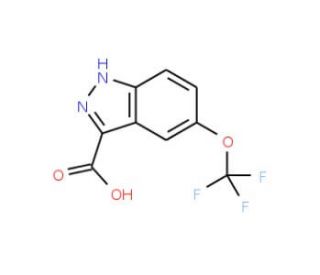 5-Trifluoromethoxy-1H-indazole-3-carboxylic acid (CAS 869782-94-5) - chemical structure image