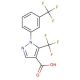 5-(trifluoromethyl)-1-[3-(trifluoromethyl)phenyl]-1H-pyrazole-4-carboxylic acid - chemical structure image