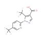 5-(trifluoromethyl)-1-[5-(trifluoromethyl)pyridin-2-yl]-1H-pyrazole-4-carboxylic acid - chemical structure image
