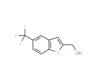 [5-(Trifluoromethyl)-1-benzothiophen-2-yl]methanol (CAS 951122-90-0) - chemical structure image