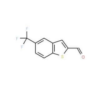 5-(Trifluoromethyl)-1-benzothiophene-2-carbaldehyde - chemical structure image