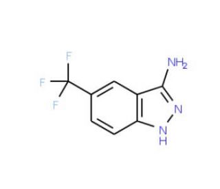 5-(Trifluoromethyl)-1H-indazol-3-amine (CAS 2250-53-5) - chemical structure image