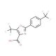 5-(Trifluoromethyl)-2-(4-trifluoromethyl)phenyl-oxazole-4-carboxylic acid (CAS 886497-47-8) - chemical structure image