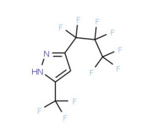 5-(Trifluoromethyl)-3-(heptafluoropropyl)pyrazole - chemical structure image