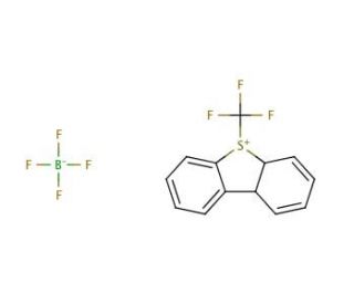 5-(Trifluoromethyl)dibenzothiophenium tetrafluoroborate (CAS 131880-16-5) - chemical structure image
