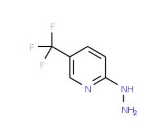 (5-Trifluoromethyl-pyridin-2-yl)-hydrazine (CAS 89570-85-4) - chemical structure image