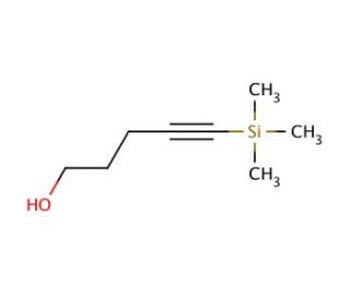 5-Trimethylsilyl-4-pentyn-1-ol (CAS 13224-84-5) - chemical structure image