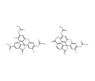 5(6)-Carboxy-2&prime;,7&prime;-dichlorofluorescein diacetate (CAS 127770-45-0) - chemical structure image