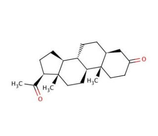 5a-Pregnane-3,20-dione (CAS 566-65-4) - chemical structure image