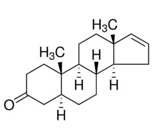 5&alpha;-Androst-16-en-3-one (CAS 18339-16-7) - chemical structure image