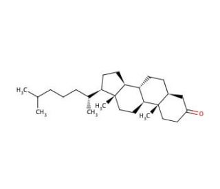 5&alpha;-Cholestan-3-one (CAS 566-88-1) - chemical structure image
