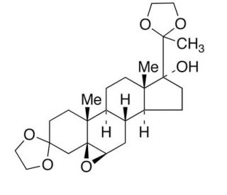 (5&beta;,6&beta;)-Epoxy-17&alpha;-hydroxy-pregnane-3,20-dione-3,20-bis(ethyleneketal) (CAS 117898-52-9) - chemical structure image