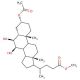5β-Cholanic acid-3α, 6β, 7β-triol 3-acetate methyl ester - chemical structure image