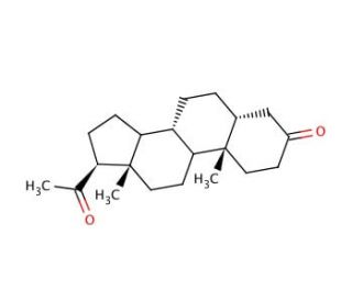 5&beta;-Dihydro Progesterone (CAS 128-23-4) - chemical structure image