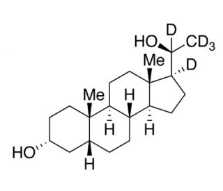 5&beta;-Pregnane-3&alpha;,20&alpha;-diol-d5 - chemical structure image