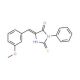 (5E)-2-Mercapto-5-(3-methoxybenzylidene)-3-phenyl-3,5-dihydro-4H-imidazol-4-one - chemical structure image