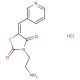 (5E)-3-(2-aminoethyl)-5-(pyridin-3-ylmethylene)-1,3-thiazolidine-2,4-dione hydrochloride - chemical structure image