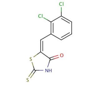(5E)-5-(2,3-dichlorobenzylidene)-2-mercapto-1,3-thiazol-4(5H)-one (CAS 90407-17-3) - chemical structure image