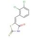 (5E)-5-(2,3-dichlorobenzylidene)-2-mercapto-1,3-thiazol-4(5H)-one (CAS 90407-17-3) - chemical structure image