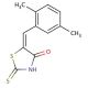 (5E)-5-(2,5-dimethylbenzylidene)-2-mercapto-1,3-thiazol-4(5H)-one (CAS 153567-96-5) - chemical structure image