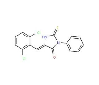 (5E)-5-(2,6-Dichlorobenzylidene)-2-mercapto-3-phenyl-3,5-dihydro-4H-imidazol-4-one - chemical structure image