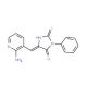 (5E)-5-[(2-Aminopyridin-3-yl)methylene]-2-mercapto-3-phenyl-3,5-dihydro-4H-imidazol-4-one - chemical structure image