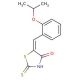 (5E)-5-(2-isopropoxybenzylidene)-2-mercapto-1,3-thiazol-4(5H)-one (CAS 352540-00-2) - chemical structure image