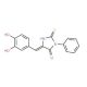 (5E)-5-(3,4-Dihydroxybenzylidene)-2-mercapto-3-phenyl-3,5-dihydro-4H-imidazol-4-one - chemical structure image