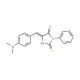 (5E)-5-[4-(Dimethylamino)benzylidene]-2-mercapto-3-phenyl-3,5-dihydro-4H-imidazol-4-one - chemical structure image