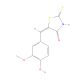 (5E)-5-(4-hydroxy-3-methoxybenzylidene)-2-mercapto-1,3-thiazol-4(5H)-one (CAS 5447-37-0) - chemical structure image