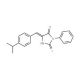 (5E)-5-(4-Isopropylbenzylidene)-2-mercapto-3-phenyl-3,5-dihydro-4H-imidazol-4-one - chemical structure image
