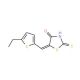 (5E)-5-[(5-Ethyl-2-thienyl)methylene]-2-mercapto-1,3-thiazol-4(5H)-one - chemical structure image