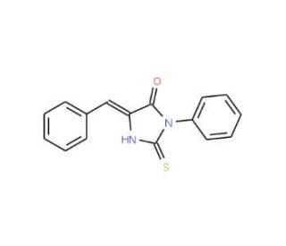 (5E)-5-Benzylidene-2-mercapto-3-phenyl-3,5-dihydro-4H-imidazol-4-one - chemical structure image