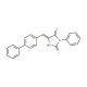 (5E)-5-(Biphenyl-4-ylmethylene)-2-mercapto-3-phenyl-3,5-dihydro-4H-imidazol-4-one - chemical structure image