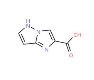 5H-Imidazo[1,2-b]pyrazole-2-carboxylic acid (CAS 914637-58-4) - chemical structure image