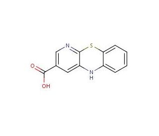 5H-pyrido[2,3-b][1,4]benzothiazine-3-carboxylic acid - chemical structure image