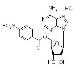 5&prime;-(4-Fluorosulfonylbenzoyl)adenosine hydrochloride (CAS 78859-42-4) - chemical structure image