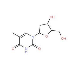 [5&prime;,5&prime;&prime;-2H2]thymidine (CAS 132376-92-2) - chemical structure image